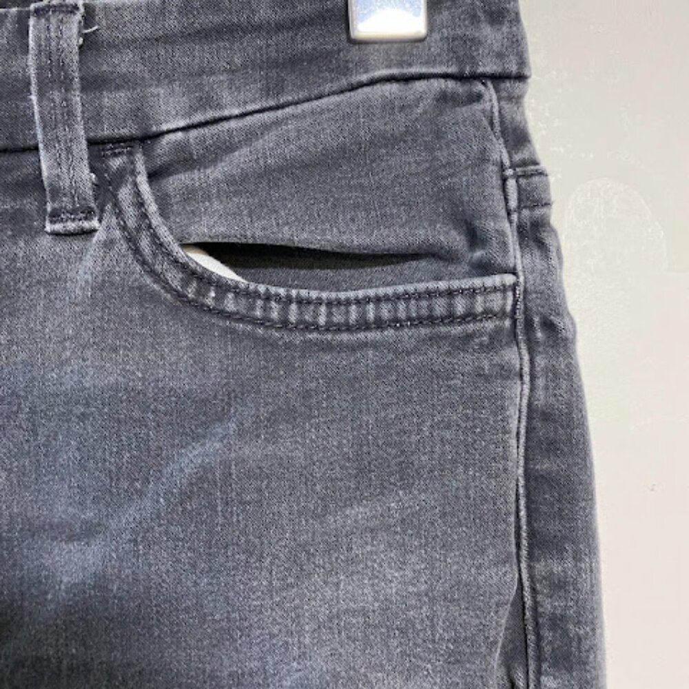 7 For All Mankind The High Waist Washed Black Women's Ankle Skinny Jeans Size 27 - Picture 5 of 12